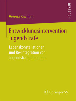 cover image of Entwicklungsintervention Jugendstrafe